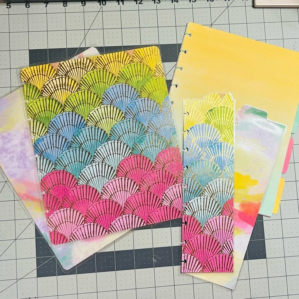 Mermaid happy planner cover set, tab dividers and dashboards